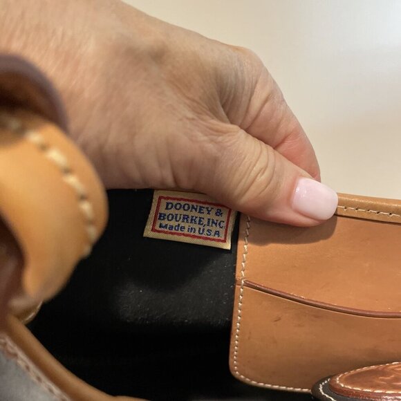 Vintage Dooney & Bourke Shoulder Bag Handbag Purse Black Brown Adjustable EUC - Picture 14 of 14